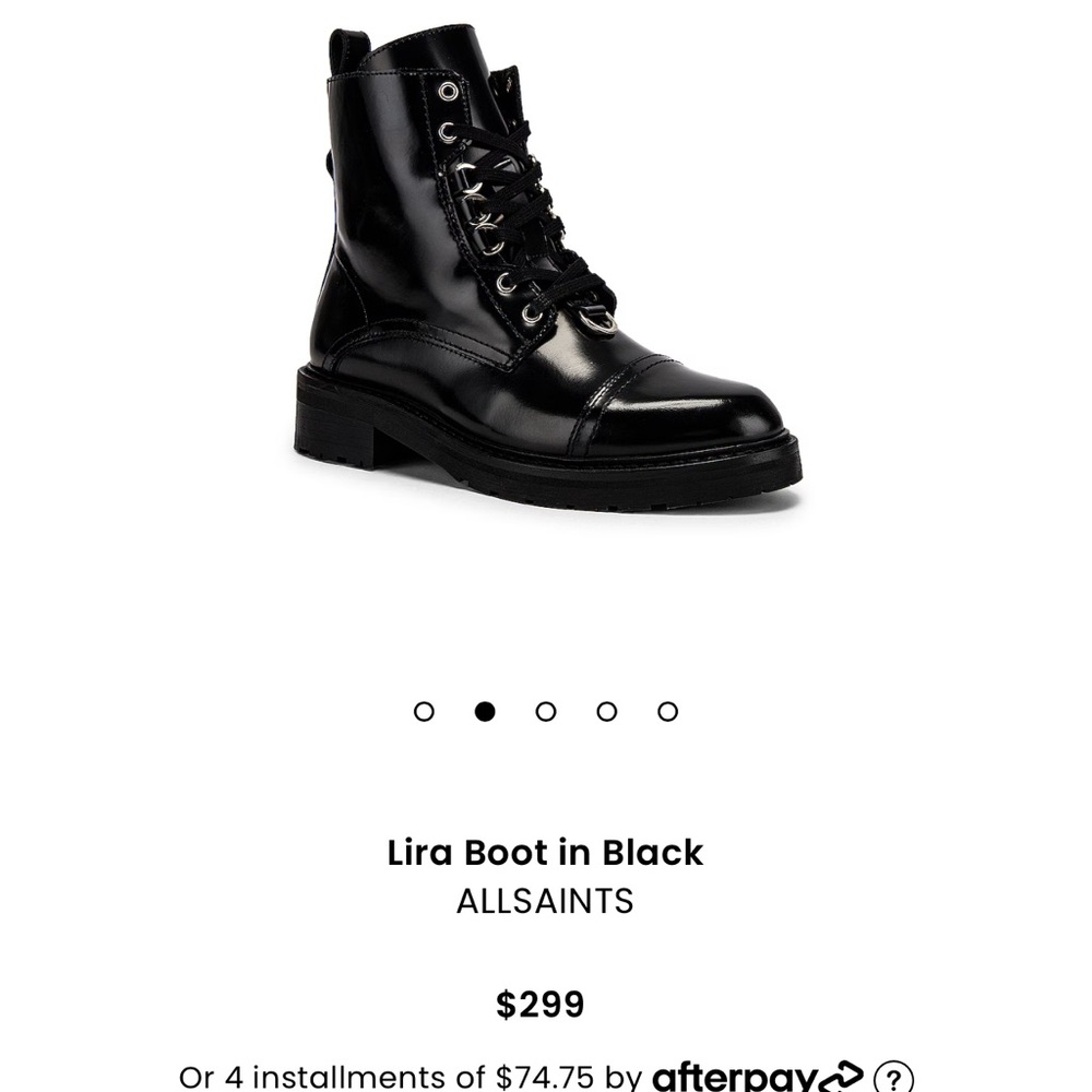All Saints combat boots